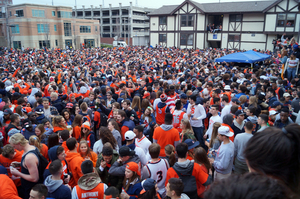 Castle Court is one of the popular day-drinking locations around Syracuse University's campus on game days and weekends.